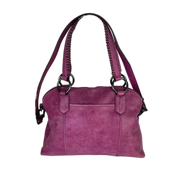 Aimee Kestenberg Fuchsia Leather Shoulder Bag - Picture 3 of 10
